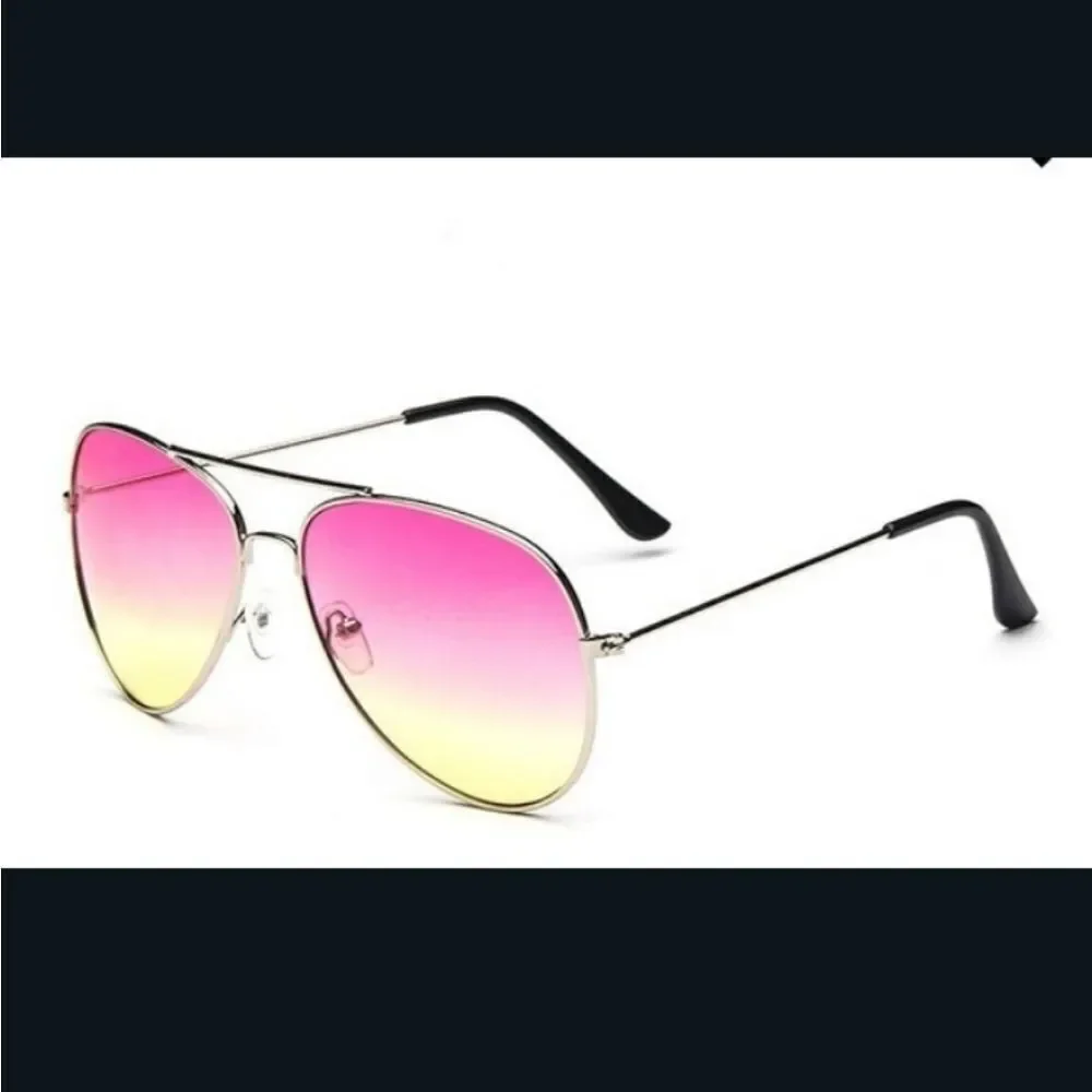 Pink UNISEX LUXURY AVIATOR SINGAPORE SUNGLASSES